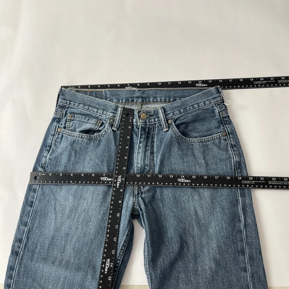 Levis Jeans Mens 32x34 Blue 514 Straight Fit Medium Wash Denim Casual Workwear